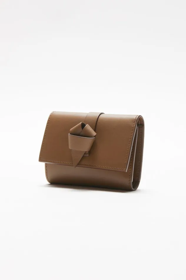 Acne Studios Musubi Folded Wallet Camel Brown Men Bags
