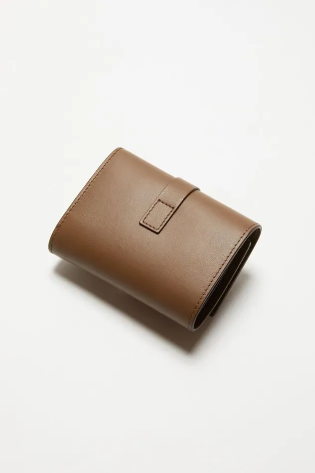 Acne Studios Musubi Folded Wallet Camel Brown Men Bags