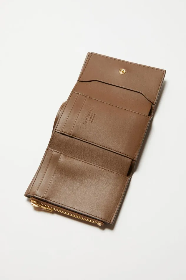 Acne Studios Musubi Folded Wallet Camel Brown Men Bags