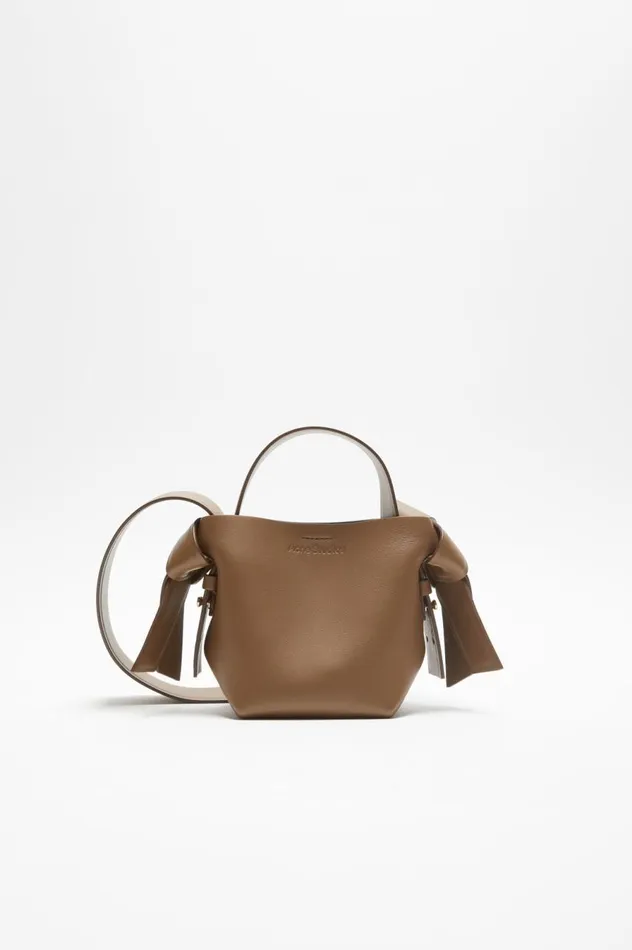 Acne Studios Musubi Micro Tote Camel Brown Women Bags