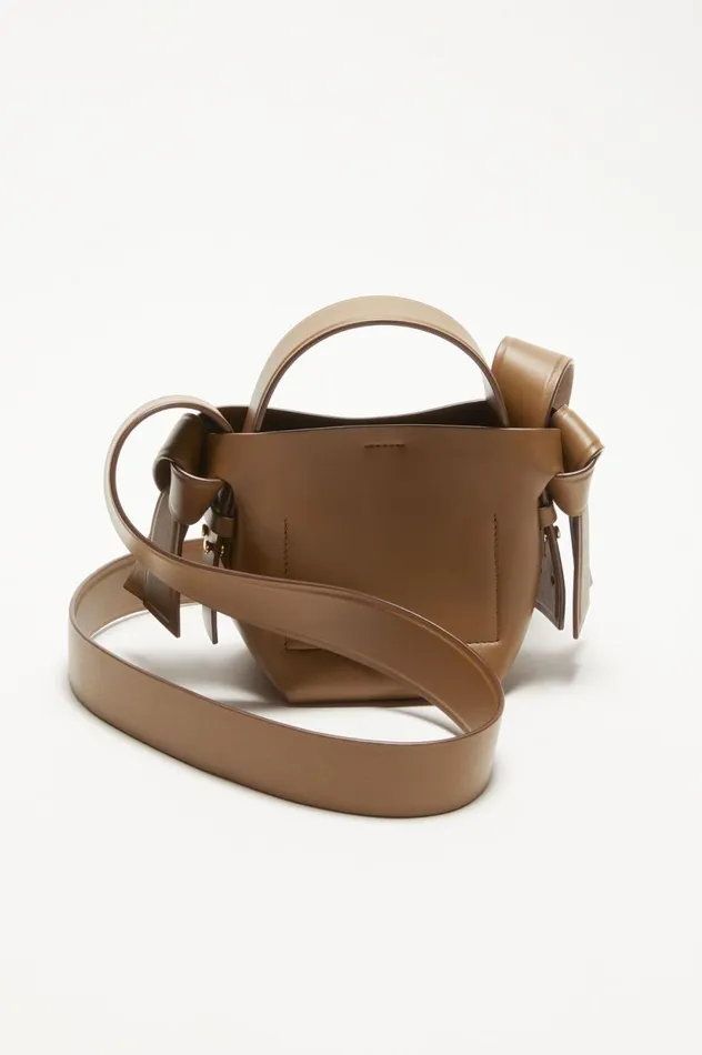 Acne Studios Musubi Micro Tote Camel Brown Women Bags