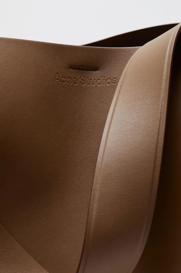 Acne Studios Musubi Midi Shoulder Bag Camel Brown Women Bags