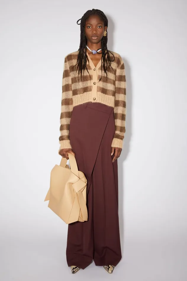 Acne Studios Musubi Midi Shoulder Bag Dune Beige Women Bags
