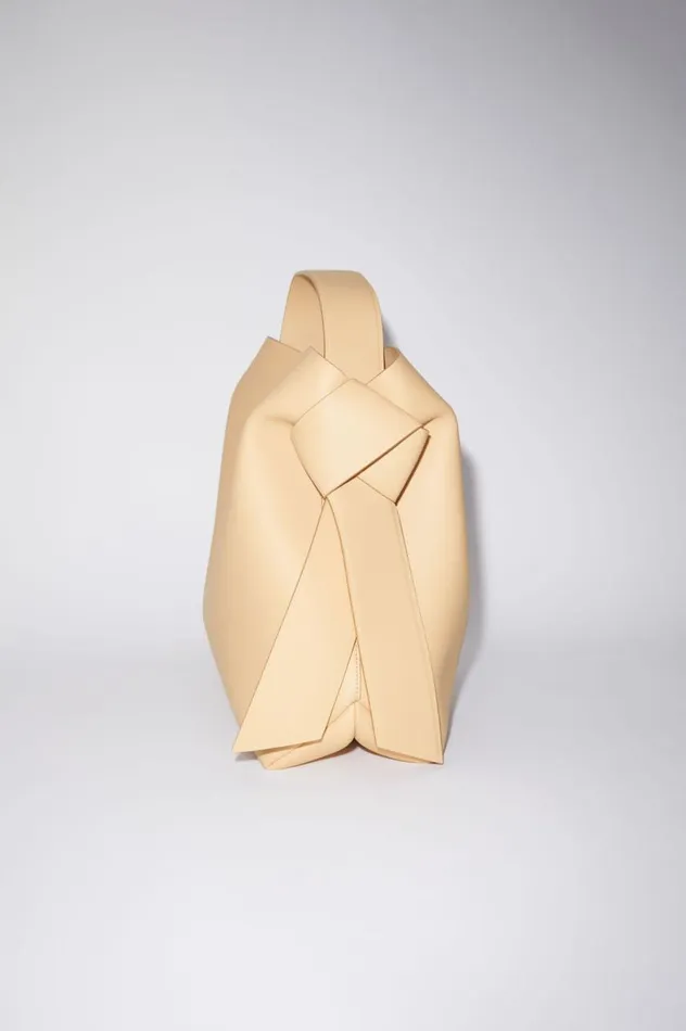 Acne Studios Musubi Midi Shoulder Bag Dune Beige Women Bags