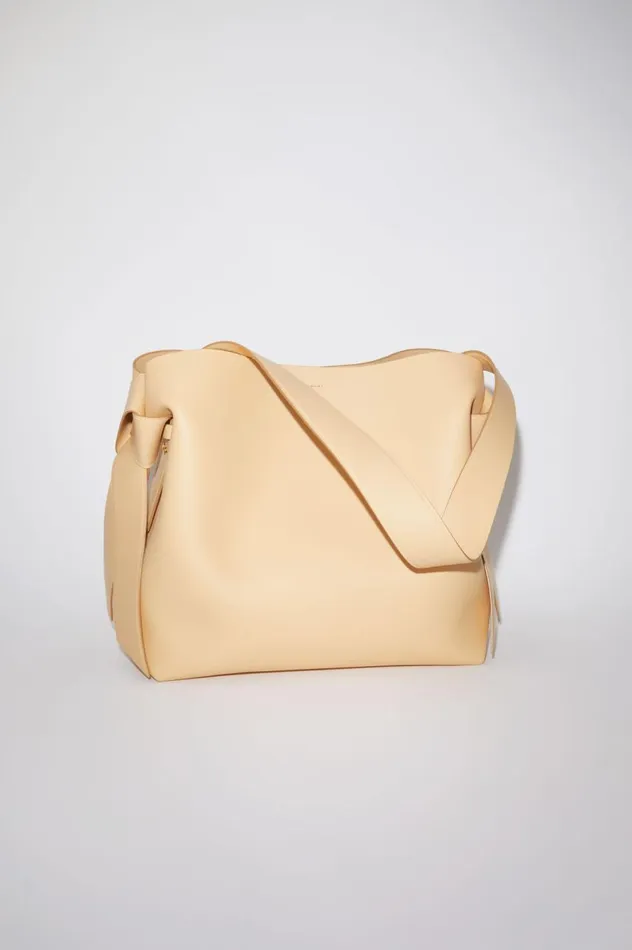 Acne Studios Musubi Midi Shoulder Bag Dune Beige Women Bags