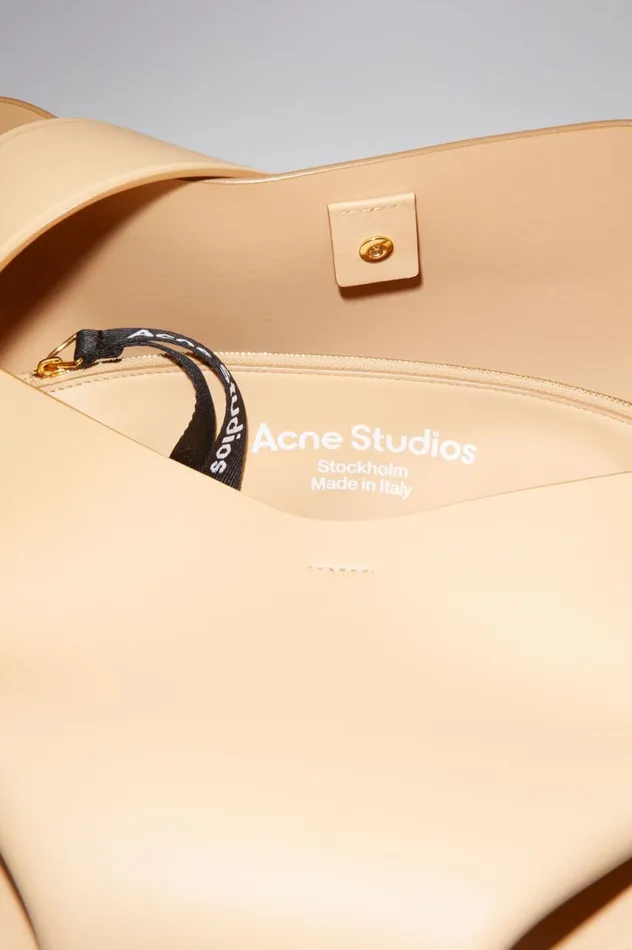 Acne Studios Musubi Midi Shoulder Bag Dune Beige Women Bags
