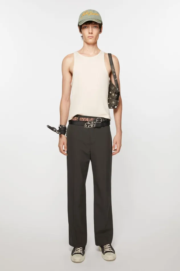 Acne Studios Musubi Shoulder Bag Dark Brown Women Bags