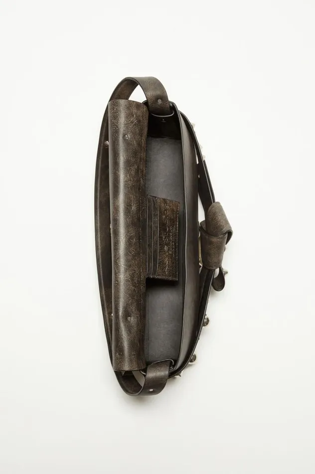 Acne Studios Musubi Shoulder Bag Dark Brown Women Bags
