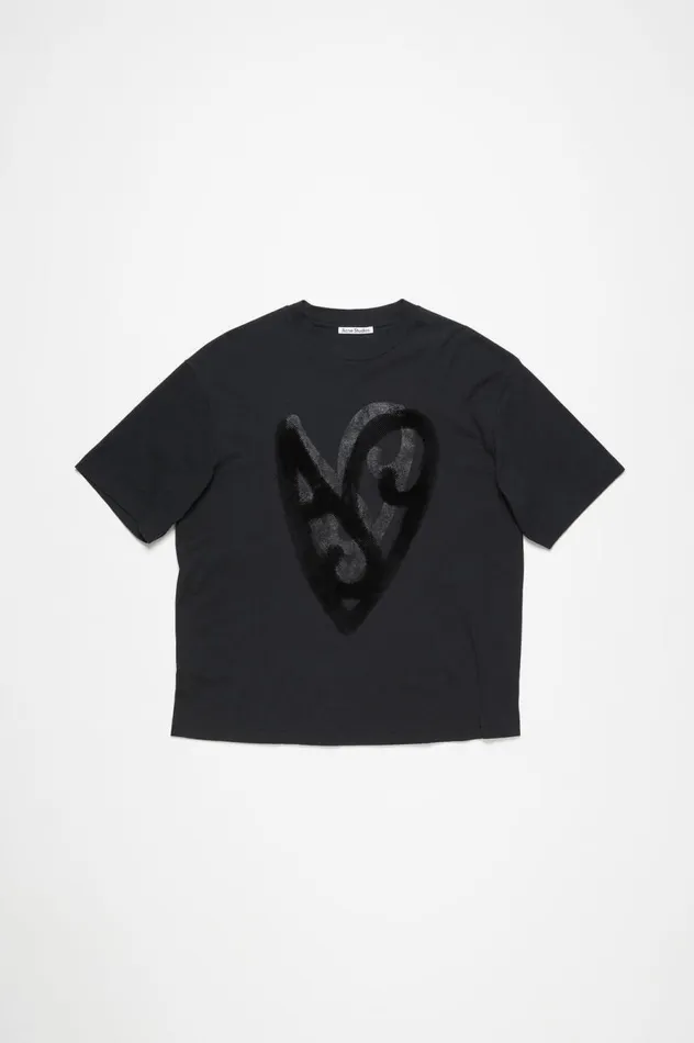 Acne Studios Printed Tshirt Black Women Tshirts