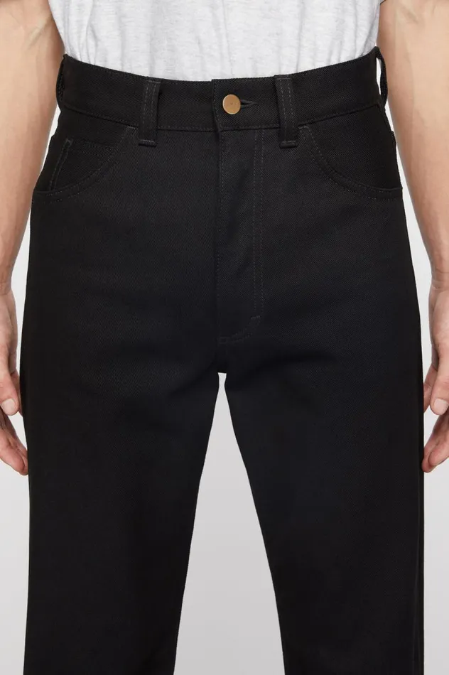 Acne Studios Regular Fit Jeans 8211 1950 All Black Men Jeans