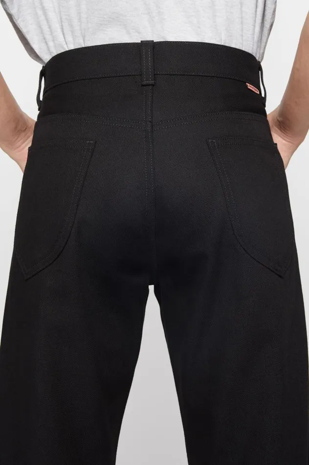 Acne Studios Regular Fit Jeans 8211 1950 All Black Men Jeans