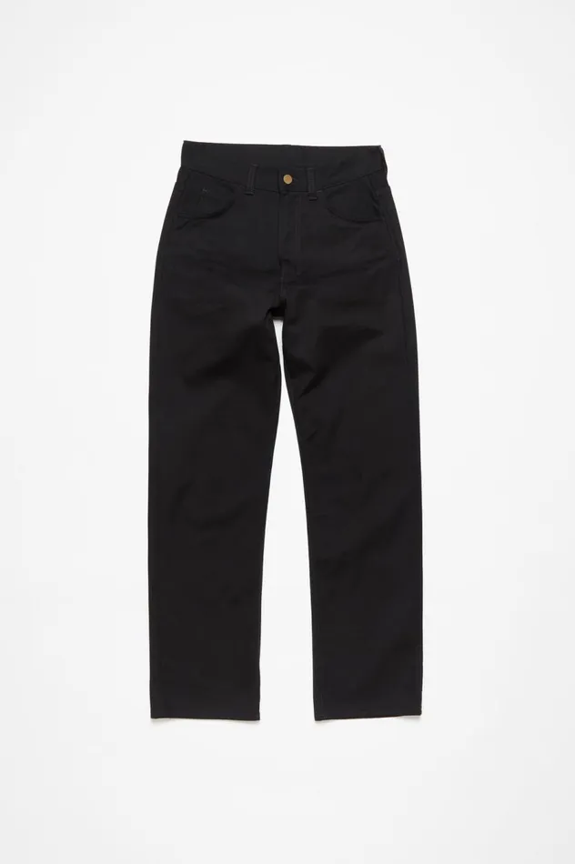 Acne Studios Regular Fit Jeans 8211 1950 All Black Men Jeans