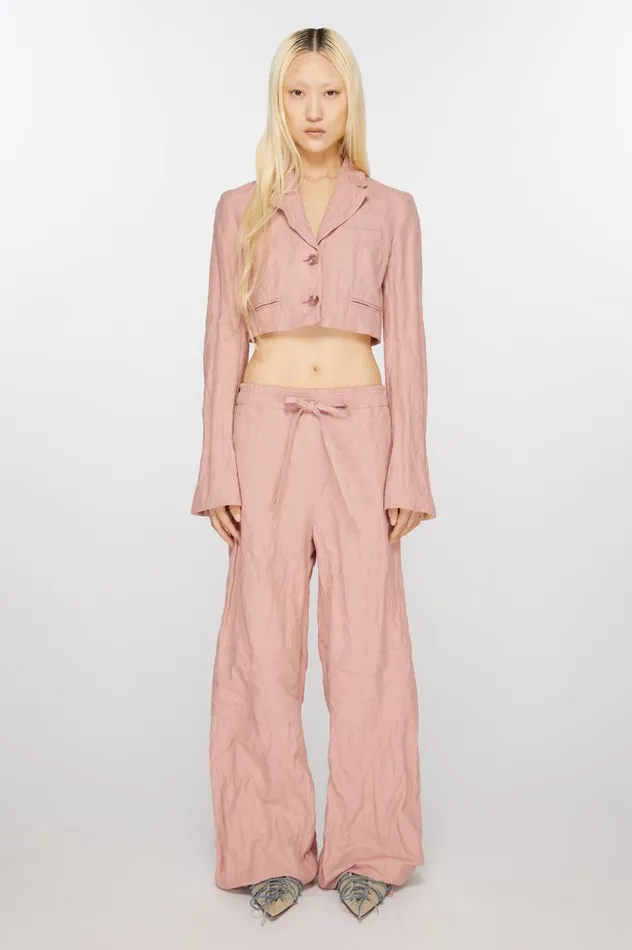 Acne Studios Regular Fit Suit Jacket Old Pink Women Suit Jackets
