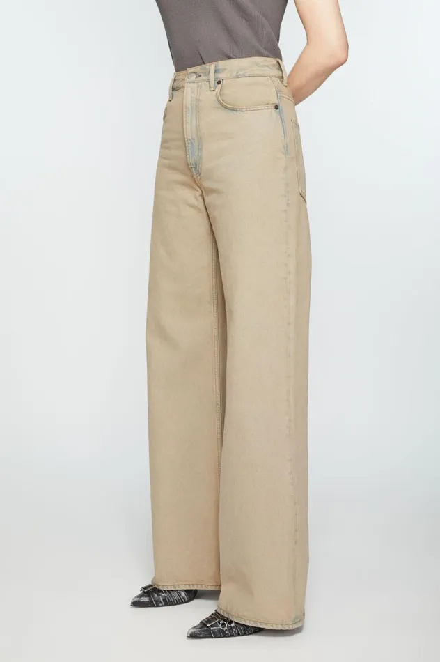Acne Studios Relaxed Fit Jeans 8211 2022 Light Sand Women Jeans