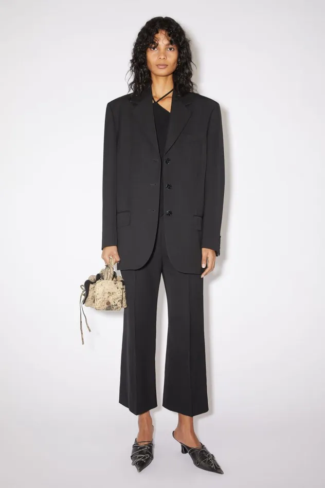 Acne Studios Relaxed Fit Suit Jacket Black Women Outerwear