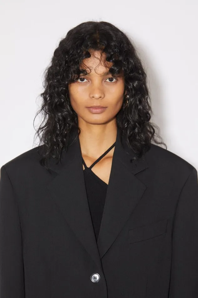 Acne Studios Relaxed Fit Suit Jacket Black Women Outerwear