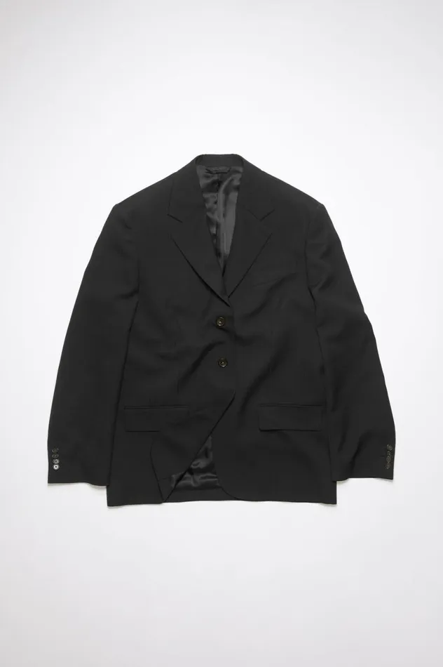 Acne Studios Relaxed Fit Suit Jacket Black Women Outerwear