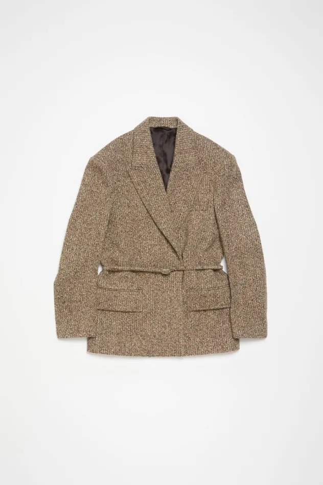Acne Studios Singlebreasted Jacket Brownbeige Women Suit Jackets