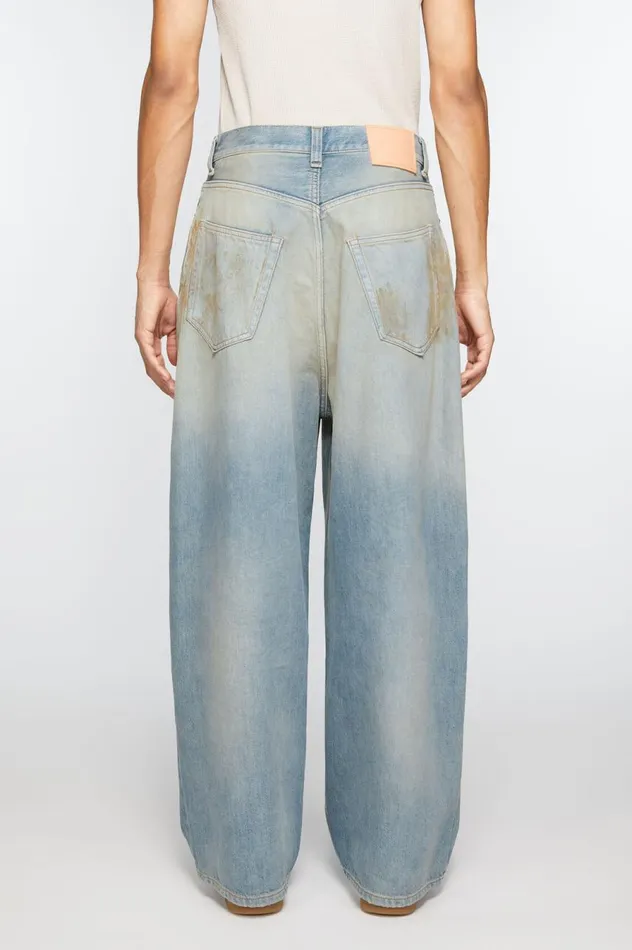 Acne Studios Super Baggy Fit Jeans 8211 2023 Mid Blue Men Jeans