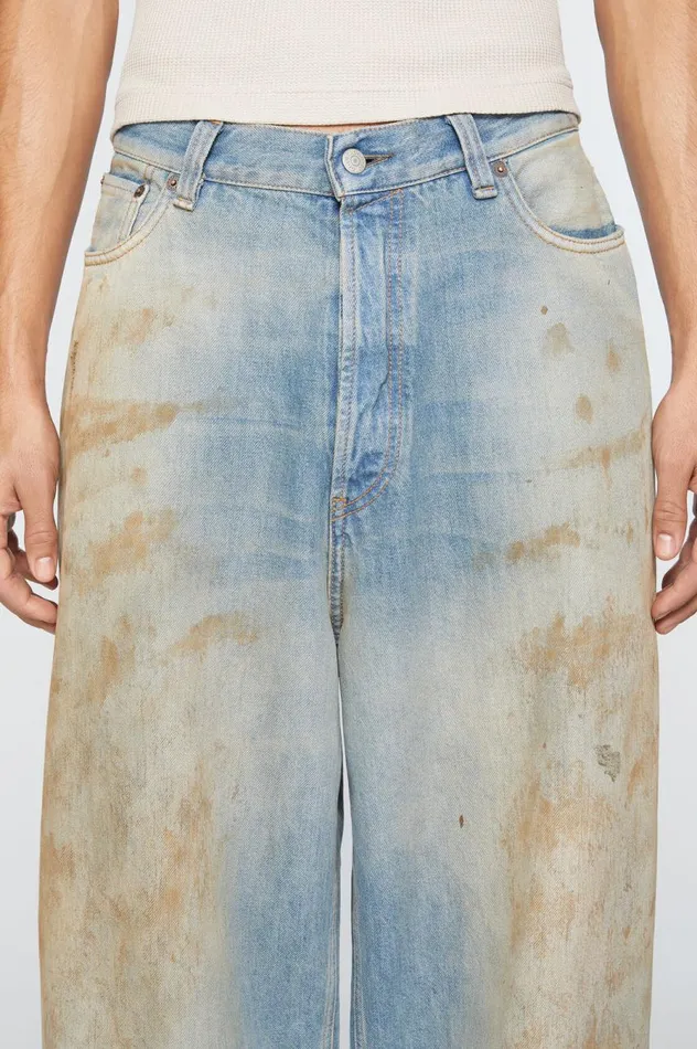 Acne Studios Super Baggy Fit Jeans 8211 2023 Mid Blue Men Jeans