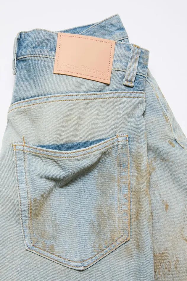 Acne Studios Super Baggy Fit Jeans 8211 2023 Mid Blue Men Jeans