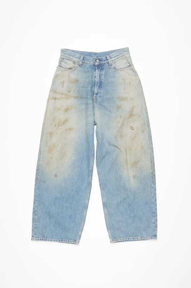 Acne Studios Super Baggy Fit Jeans 8211 2023 Mid Blue Men Jeans