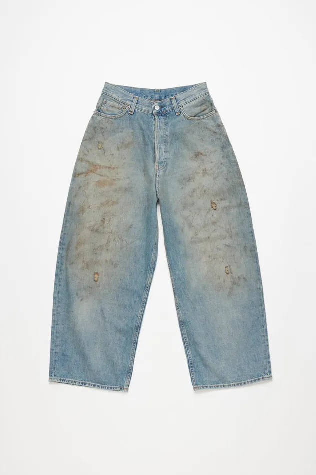 Acne Studios Super Baggy Fit Jeans 8211 2023 Mid Blue Men Jeans