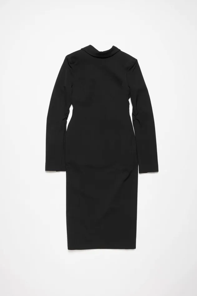 Acne Studios Tailored Long Sleeve Dress Black Women Dresses