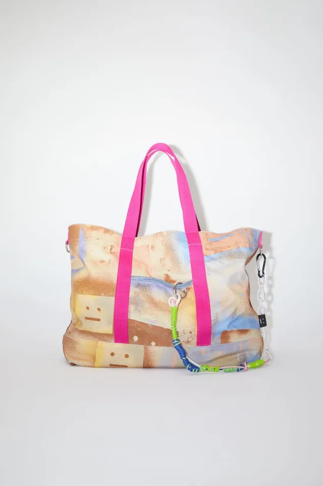 Acne Studios Tote Bag Beigemulti Women Bags