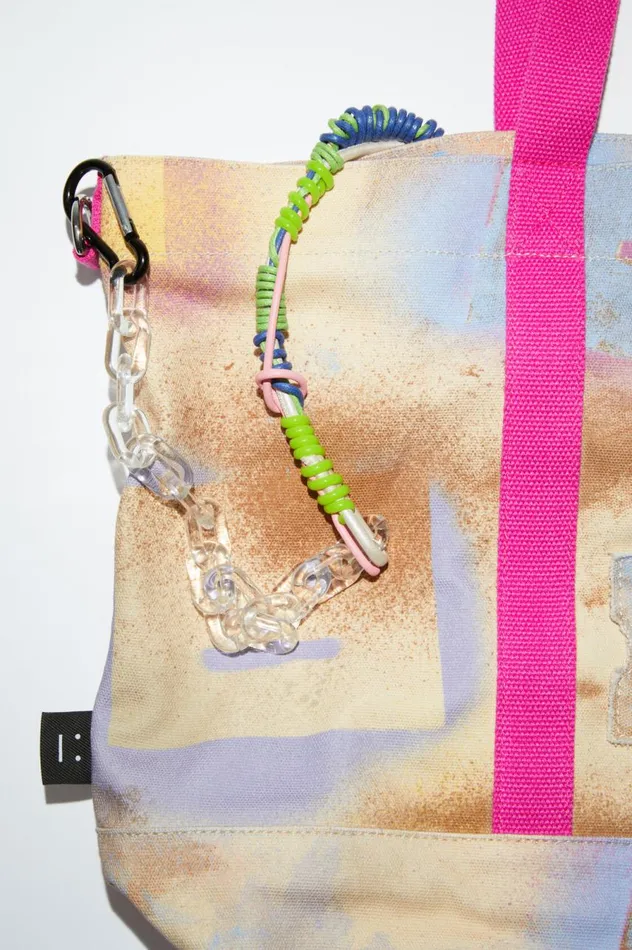 Acne Studios Tote Bag Beigemulti Women Bags