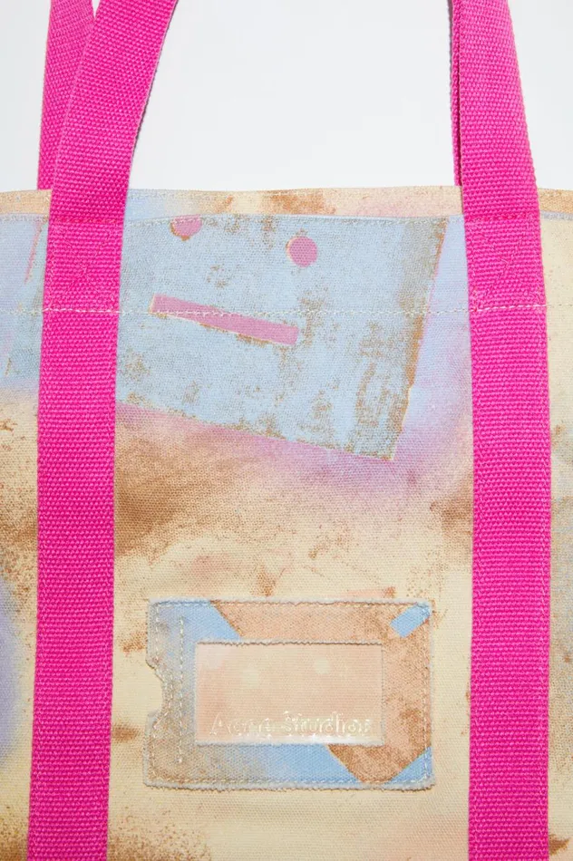 Acne Studios Tote Bag Beigemulti Women Bags