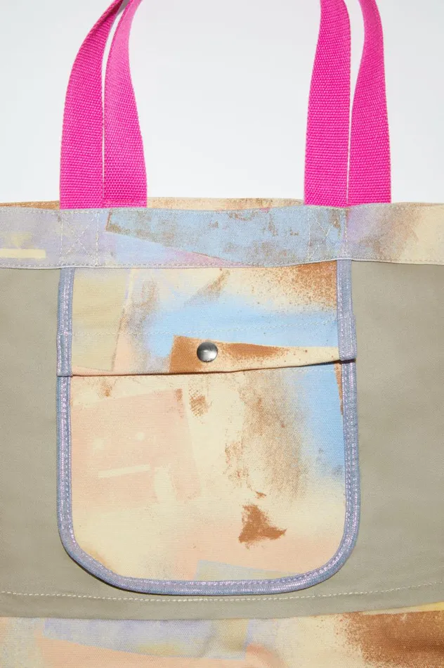 Acne Studios Tote Bag Beigemulti Women Bags