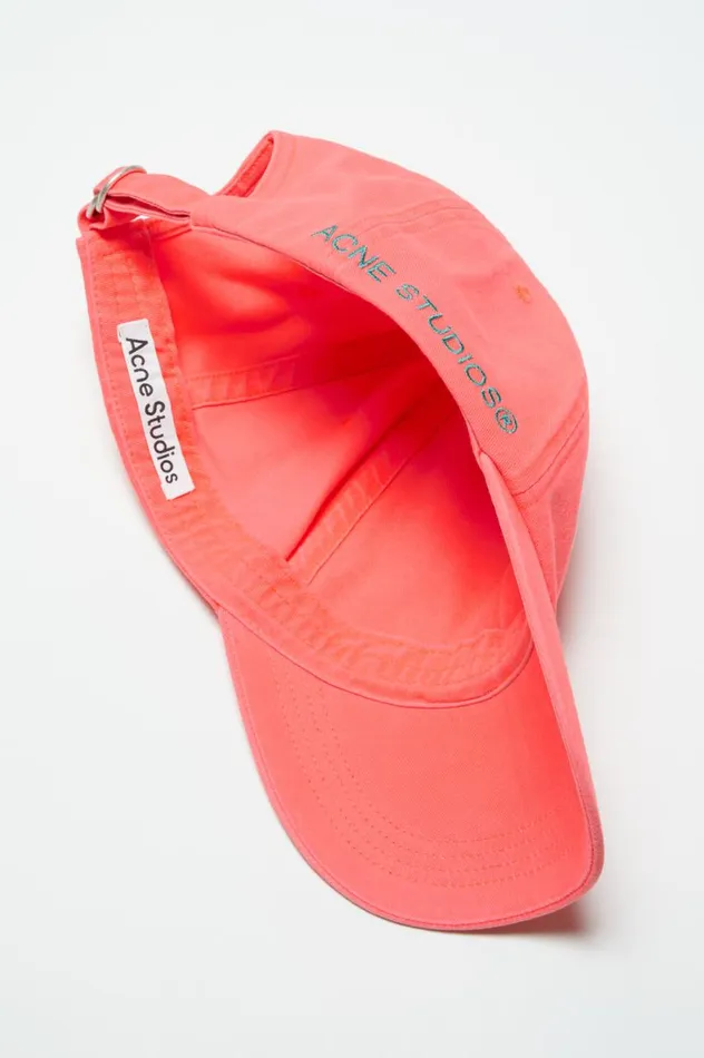 Acne Studios Twill Cap Fluo Pink Men Hats