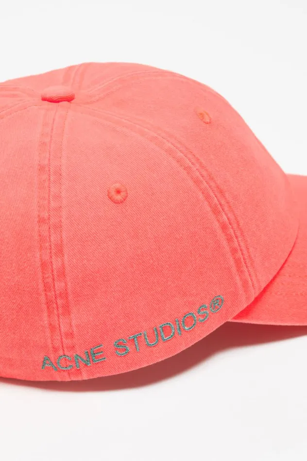 Acne Studios Twill Cap Fluo Pink Men Hats