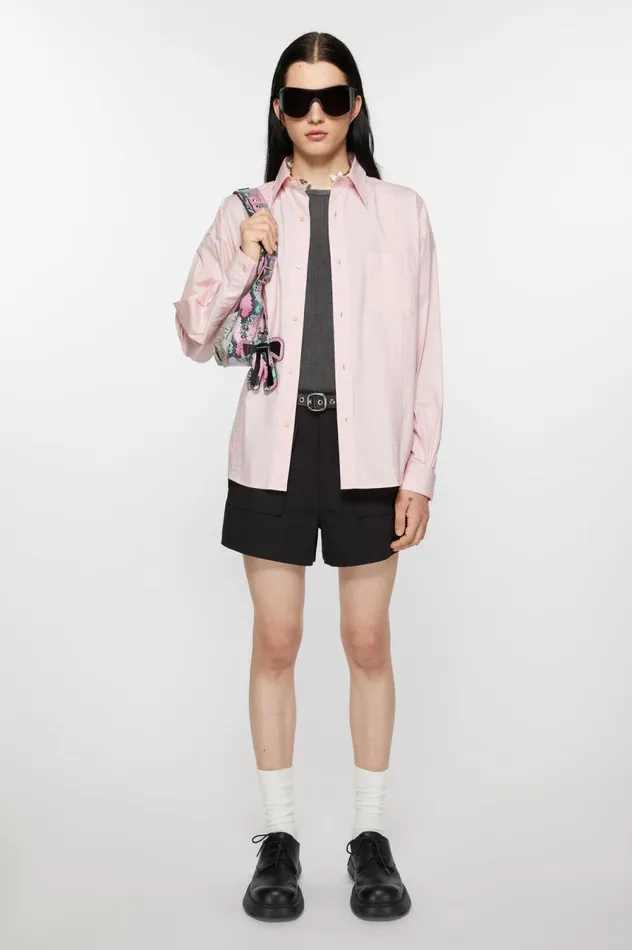 Acne Studios Twill Shorts Black Men Shorts