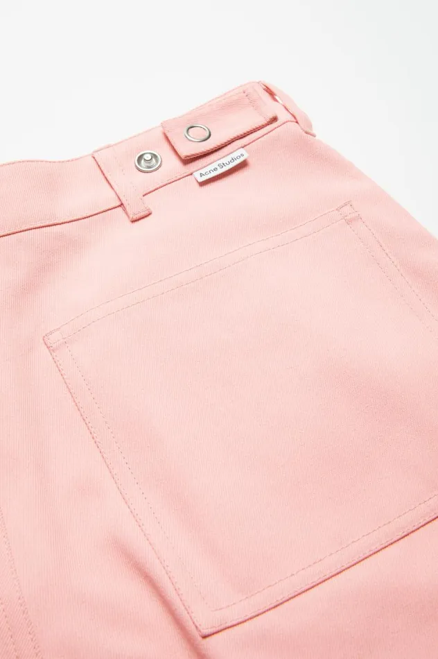 Acne Studios Twill Shorts Pale Pink Men Shorts