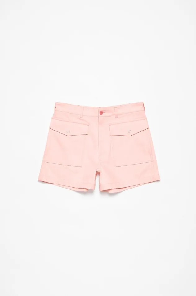 Acne Studios Twill Shorts Pale Pink Men Shorts
