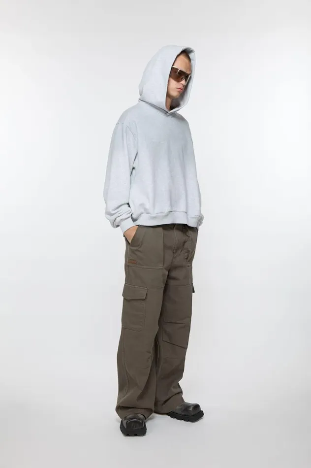 Acne Studios Twill Trousers Khaki Green Men Trousers