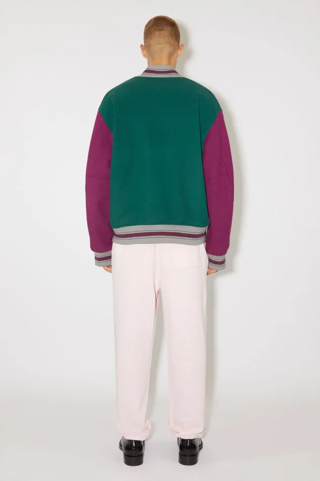 Acne Studios Varsity Jacket Night Green Men Outerwear