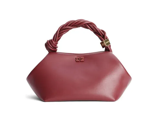 Bags GANNI Top Handle Burgundy Small Bou Bag Burgundy