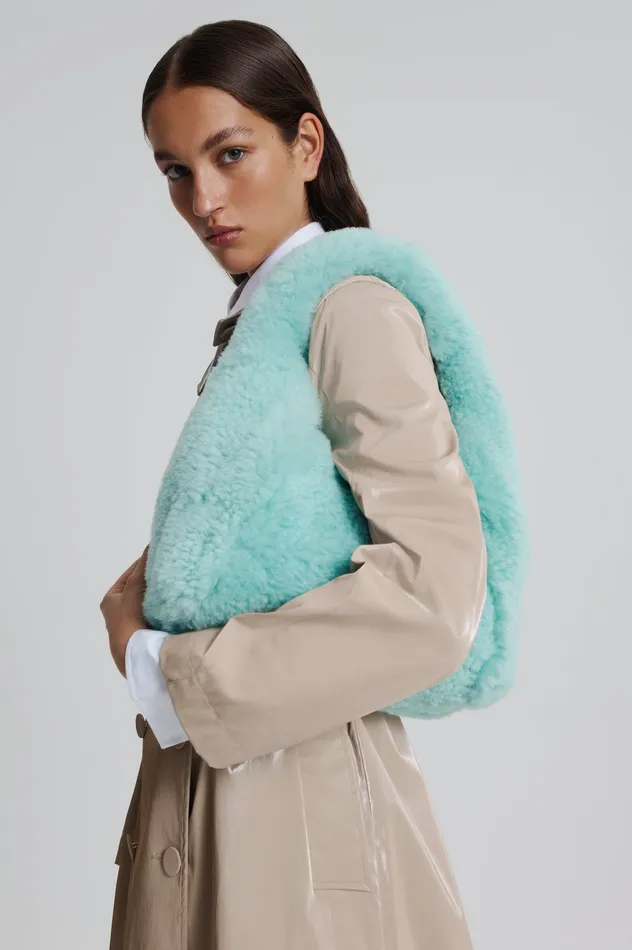 Bags Scanlan Theodore Women SHEARLING GABRIELLA SEAFOAM