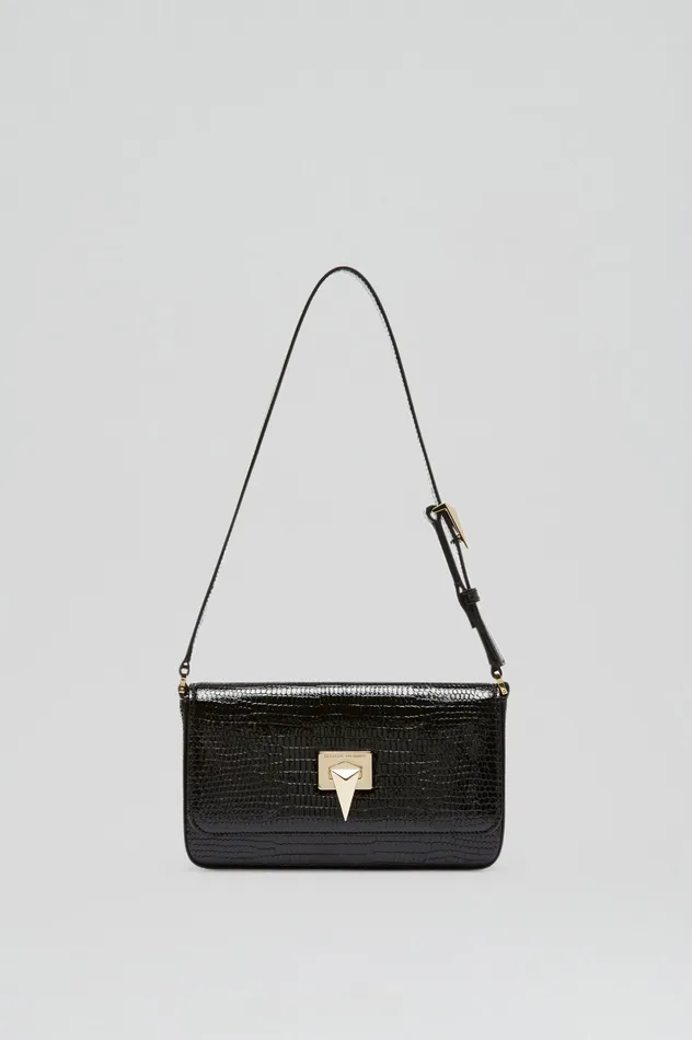 Bags Women Scanlan Theodore EMBOSSED SLIM BAG BLACK Bags Women Scanlan Theodore EMBOSSED SLIM BAG BLACK