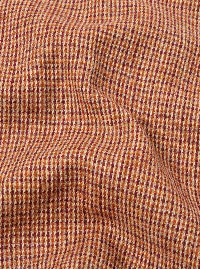 Bakers Jacket In Rust Harris Tweed Plaid Men Universal Works Coats and Outerwear