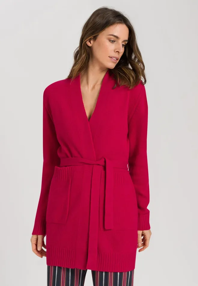 Belted Cardigan Pink Mimosa Women HANRO Jackets and Cardigans