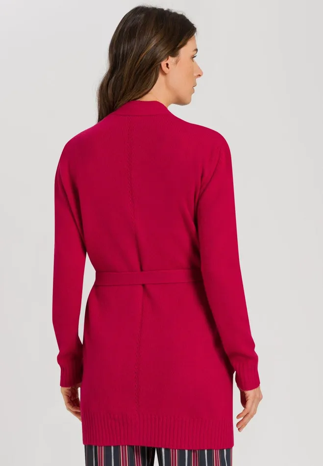 Belted Cardigan Pink Mimosa Women HANRO Jackets and Cardigans
