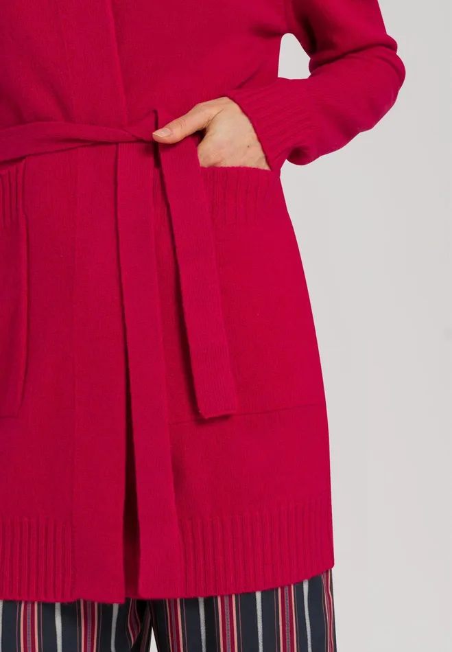 Belted Cardigan Pink Mimosa Women HANRO Jackets and Cardigans