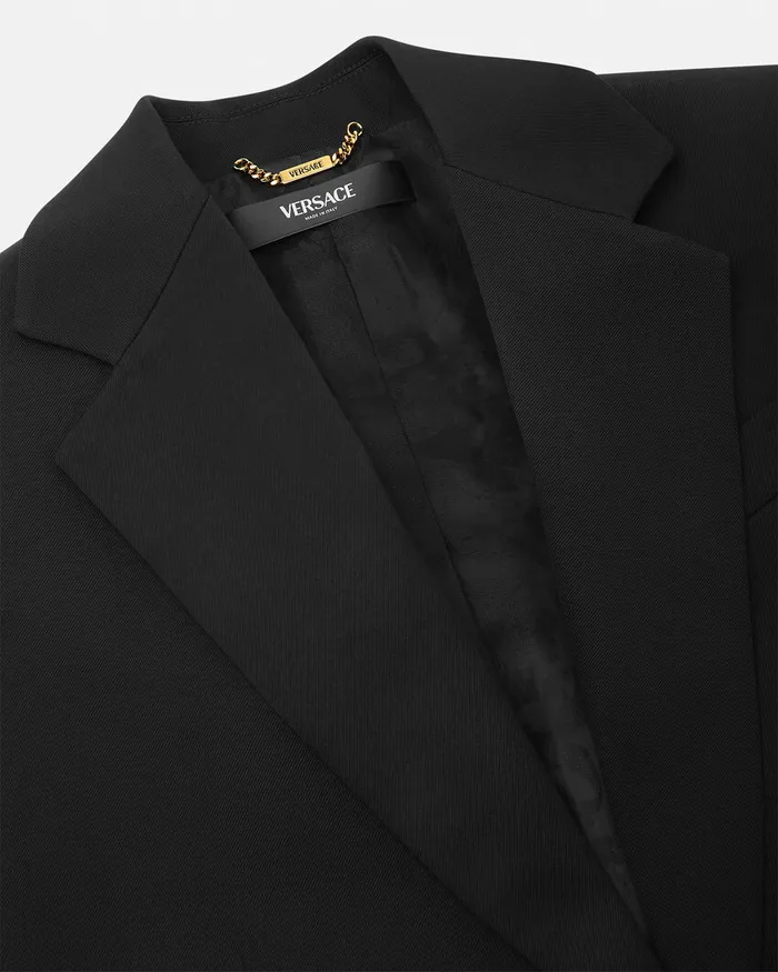 Blazer and Jackets Women Versace SingleBreasted Oversized Blazer Black