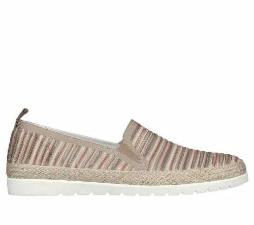 BOBS Flexpadrille 30 8211 Serene Sweetie Taupe Multi Women SKECHERS SlipOn