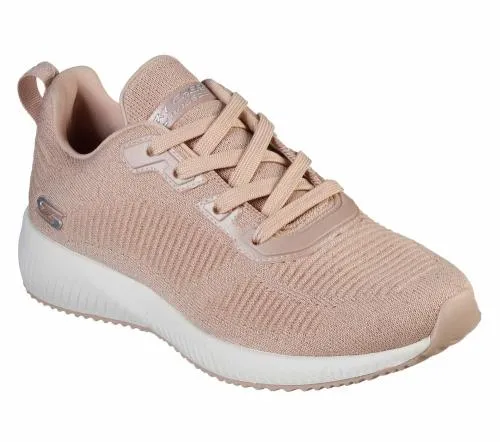 BOBS Sport Squad 8211 Total Glam Light Pink Women SKECHERS Lace Up