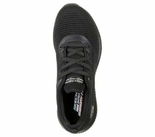 BOBS Sport Squad 8211 Tough Talk Black Women SKECHERS Lace Up